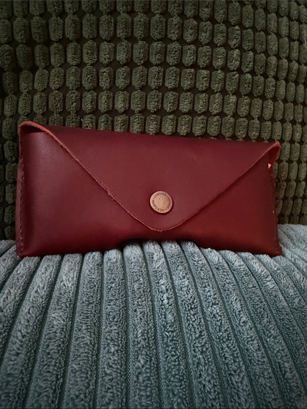 Leather Envelope Sunglasses Case - Cognac Portland Leather Goods, Brand New